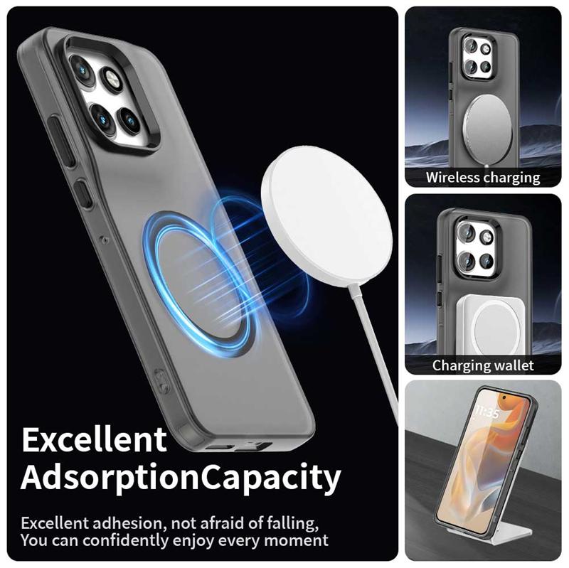 Transparent Case For Motorola Moto S50 Case For Moto S50 5G Magnetic Adsorption Wireless Charge Back Cover For Moto S50 Case