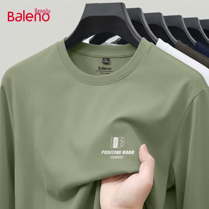 Baleno Men's Long-Sleeve Cotton T-Shirt