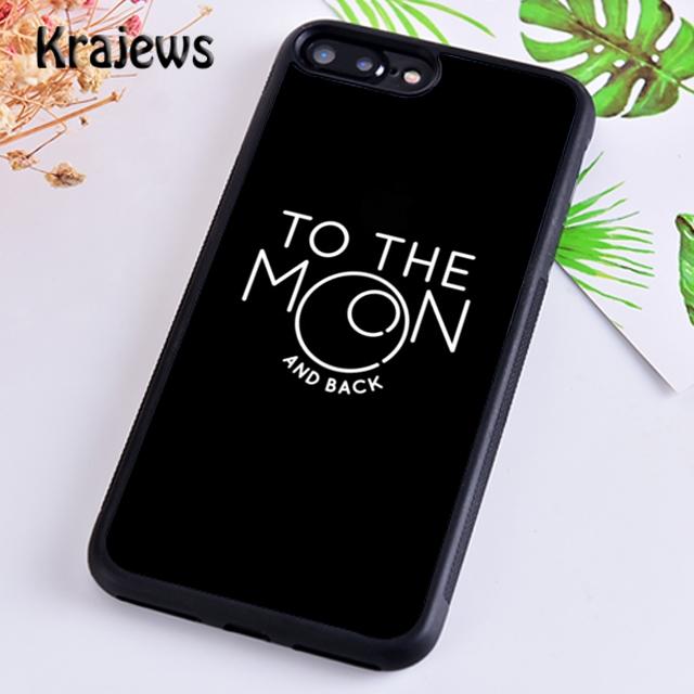 Krajews I Love You To The Moon And Back Soft Phone Case Cover For iPhone 17 Air 16 15 14 plus 11 12 13 pro max Fundas