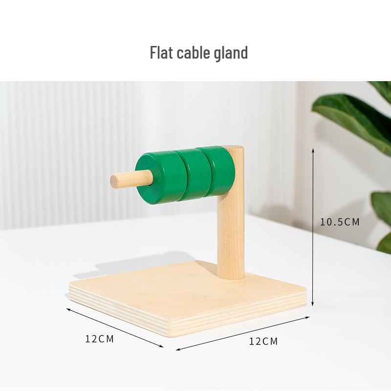 Montessori Wooden Drawer Box Early Education Textile Drum Pressure Ball and Puzzle Toys for Kindergarten