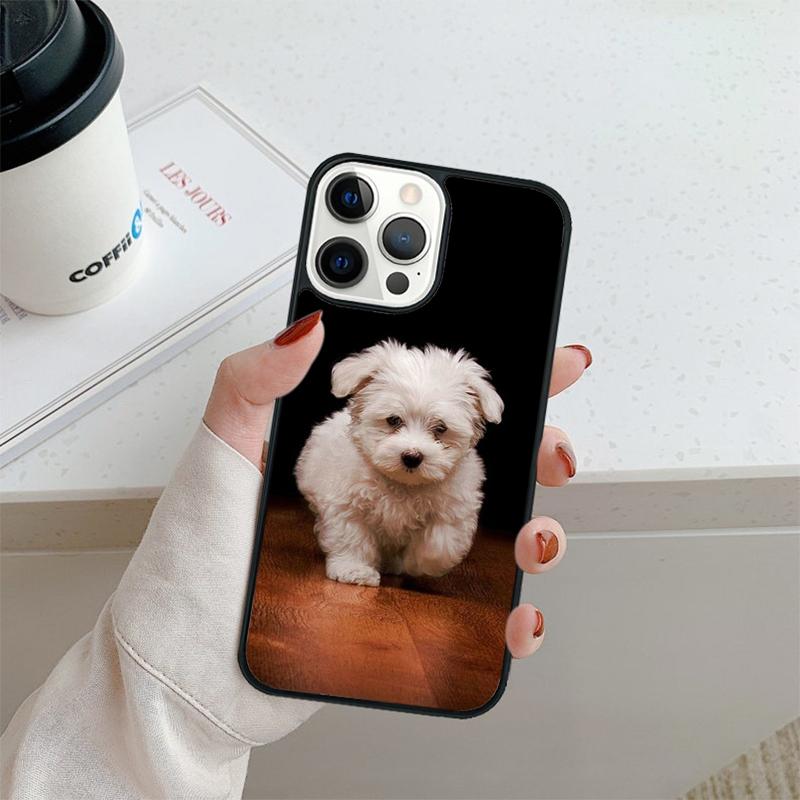 Maltese Dog Puppy Cute Phone Case For iPhone 17 Air 16 pro max 15 14 plus 12 13 Shell Cover coque