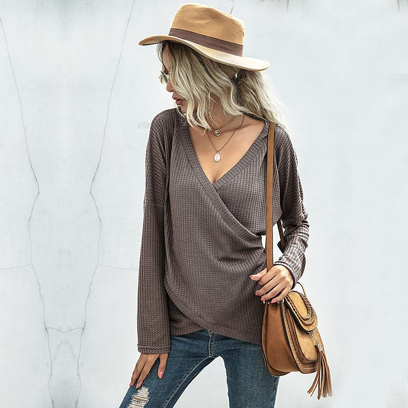 Women's V-Neck Knitwear, Long Sleeve
