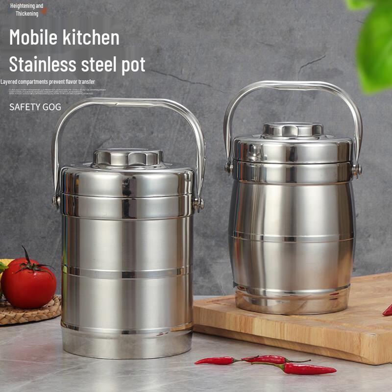 GOWKE 2.0L Stainless Steel Insulated Lunch Box