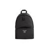 Letter Logo Zipper Adjustable Shoulder Strap Leather Backpack Men Backpack Black K50K510101BDS