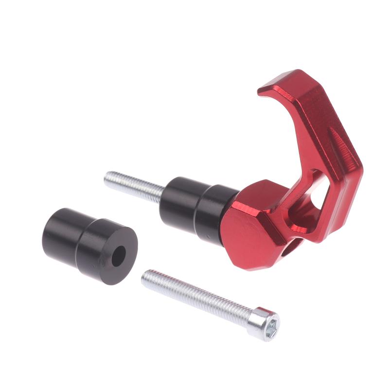 

Cnc Aluminum Motorcycle Luggage Hook Bag Hanger Grip Helmet Hook Holder Cargo Hook Claw Motorbike Accessories Universal червоний