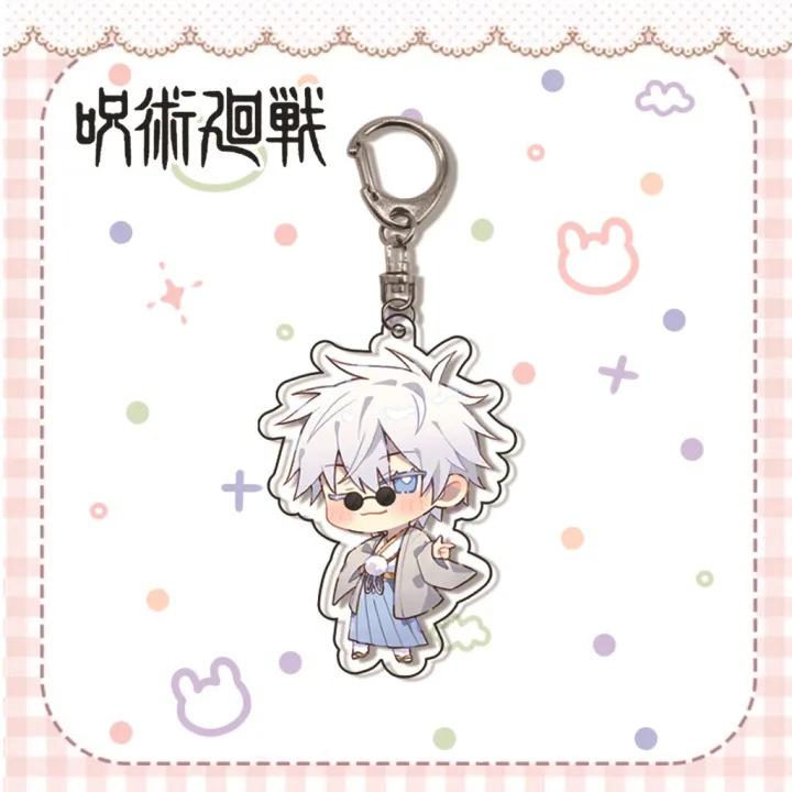 Jujutsu Kaisen Gojo Satoru Itadori Acrylic Keychain 55mm Anime Cosplay Accessory