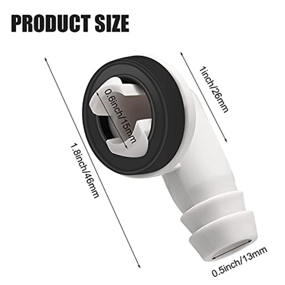 Air Conditioner Drain Nozzle Air Conditioner Drain Connector Effective Draining Long-lasting Performance PVC Material