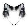 Handmade Faux Fur Fox Ear Headband With Cat Ears Cosplay Lolita JK Style Costume Accessory
