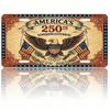 USA 250th Anniversary Patriotic License Plate 5.9x11.8in, 1776-2026 Commemorative Aluminum Auto Tag for Car Truck SUV, Gift for History Buffs