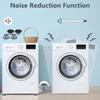 MEXONIC 4Pc Anti Vibration Pads for Washing Machine and Dryer Shock Absorber Noise Cancelling Washer Support Anti Walk Heightening Pads with Suct