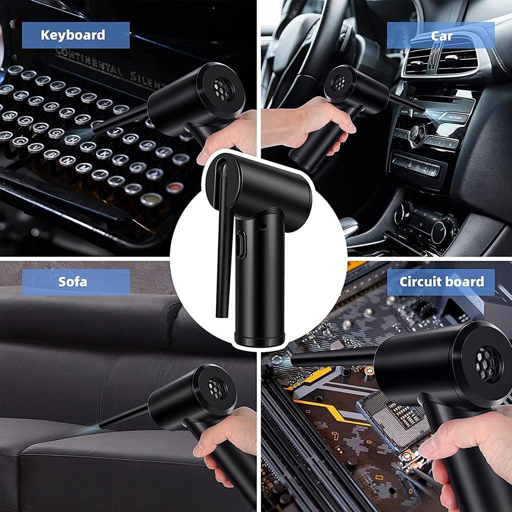 45W Cordless Air Duster Compressed Air Blower Vacuum Cleaner For Computer Laptop Keyboard Electronics Cleaning