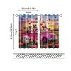 Filtering Curtains Excluding Rods Non Movable Without Batteries Romantic Polyester Valentine Puppy Use Curtain Set Of 2 Made Washable