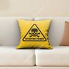 Biohazard Toxic Warning Logo Cool Pillow Cover Cushion Case Sofa Couch Home Gaming Room Decoration