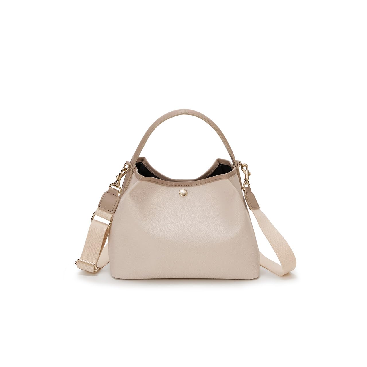 SCOTCH GRAIN Handbag with Shoulder Pale Beige [Breath TOPKAPI] One-Handle Strap,