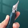 Equipped with ultra-slim angled tip design, thickened nail and toenail care tool, stainless steel nail clipper trimmer