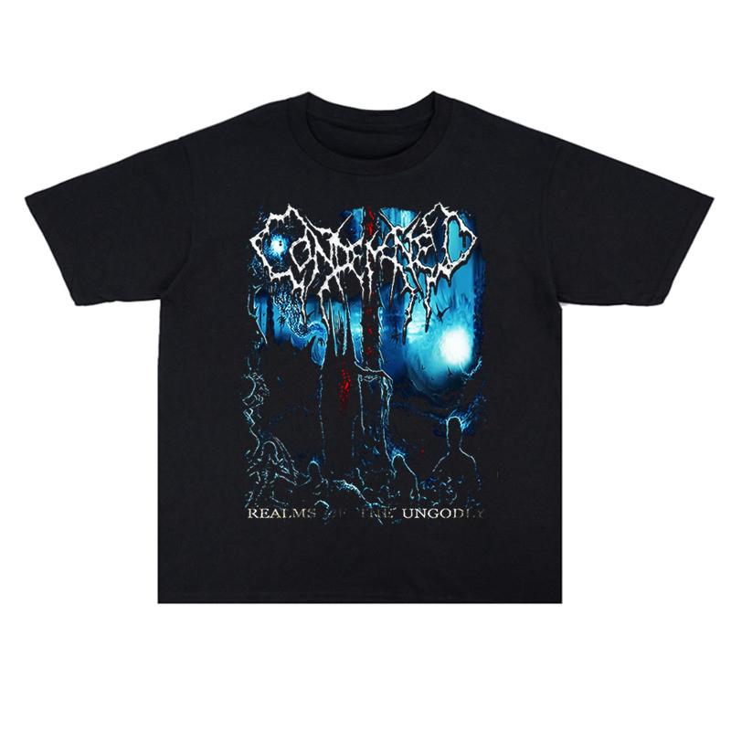 

Футболка мужская и женская из хлопка с принтом Heavy Metal Rock Condemned Band 2025 года, высокое качество, короткий рукав, мужская футболка XXXXL