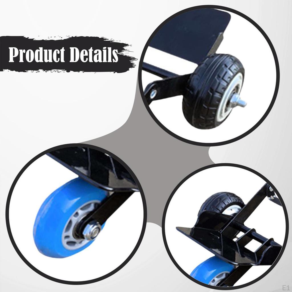 Dolly na motocyklové kolo Převozní vozík Nástroj na opravu prasklé pneumatiky Ocelové vybavení Pneumatiky Brusle Skládací