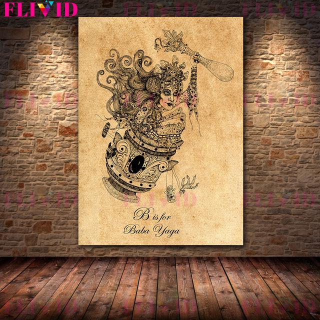 Retro Şeytan Takımyıldızı Kehanet Posteri Gotik Karanlık Şeytan Takımyıldızı Duvar