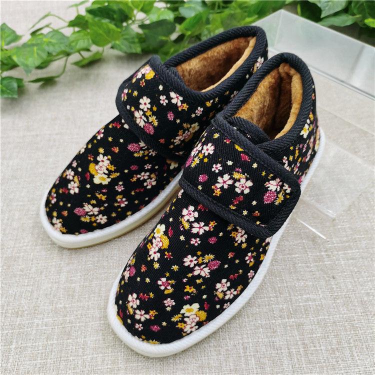 Women's Winter High-Top Cotton Shoes: Thickened Velvet, Non-Slip Foam Sole Snow Boots