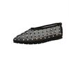 Women's Flat Shoes One Kick Mesh-edge Upper Rhinestones Soft Soles Shoes Women Dress Breathable Fairy Style Zapatillas De Mujer