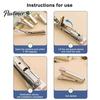Creative Geometric Stationery Portable Handheld Stapler, Metal Ergonomic Binding Tool, Compact Document Fastener Lightweight for Office And