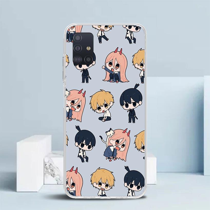 C-Chainsaw Mans Cute Soft Cover for Samsung Galaxy A12 A22 A32 A52 A72 A02S Phone Case Note 20 Ultra 10 S10 Plus A51 A71 A50S A2