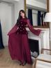 Rhinestone Women's Waist-Cinching Slimming Patchwork Long Dress - 2025 European & American Spring Fashionable Socialite Design