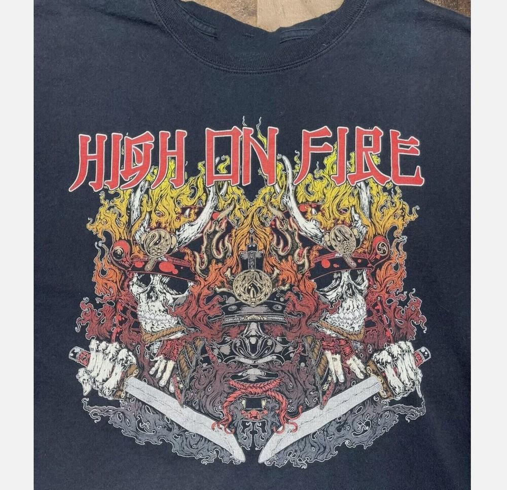 

VINTAGE HIGH ON FIRE T-shirt For Men Women Tee Size S-5XL Unisex T-Shirt XXXL