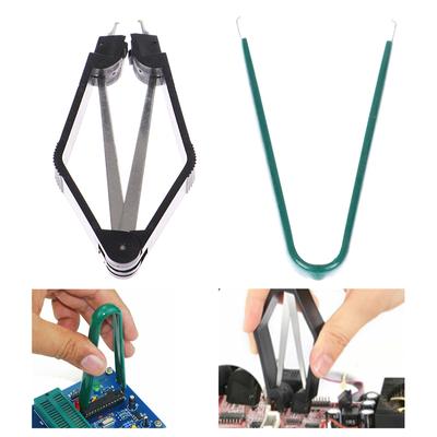 2Pcs/Set U Type Ic Chip Extractor Machine Clip For Rom Extraction Removal Puller