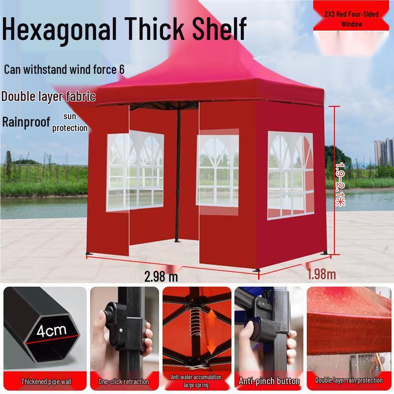 Outdoor Retractable Canopy Tent with Walls