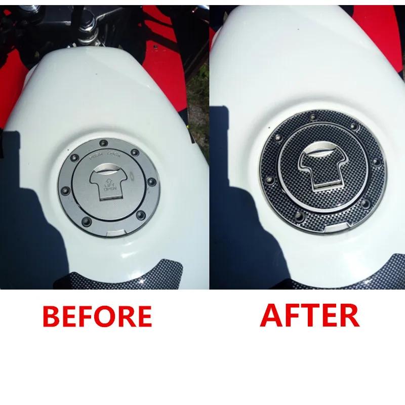 Motorcycle Fuel Tank Pad Gas Oil Cap Cover Sticker Decal Protector Carbon For Honda CBR RVF VFR CB400 CB1300 CBR1000RR CBR600R