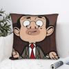Capas de Almofada Divertidas de Desenho Animado do Mr Bean Poliéster Almofadas para Sofá Incríveis Capas de Almofada