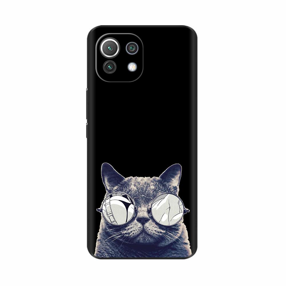 For Xiaomi Mi 11 Lite 5G NE Case Painted Soft Silicon Phone Back Cover For Xiomi Mi 11 Lite Case Mi 11 Lite Mi11 11i Shell Cover
