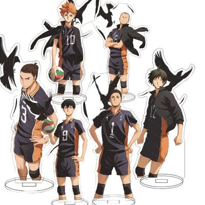 Japon animesi Haikyuu Aksiyon Figürleri Akrilik Standı Manjiro Ken Takemichi Hinata Plaka masa dekoru Ayakta Işareti Oyuncaklar Çocuklar Hediyeler