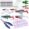High Simulation Lure Set Long Casting Jigging Spinner Soft Bait Minnow Combination Full Swimming Layer Lure Fishing Gear Set