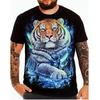 Men's Plus Size T Shirt Tee Big and Tall Graphic Crew Neck Print Short Sleeve Spring & Summer Fashion Streetwear Basic Comfortable Casual Sports Tops
