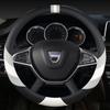 DERMAY Car Steering Wheel Cover for Dacia Sandero Stepway Logan Dokker Duster Jogger Spring Lodgy Bigster Auto Accessories
