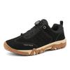 Fashion Men Breathable Outdoor Trekking Sport Men‘s Shoe Climbing Walking pu Leather sneakers Rotating Buckle Hiking Sneakers Shoes