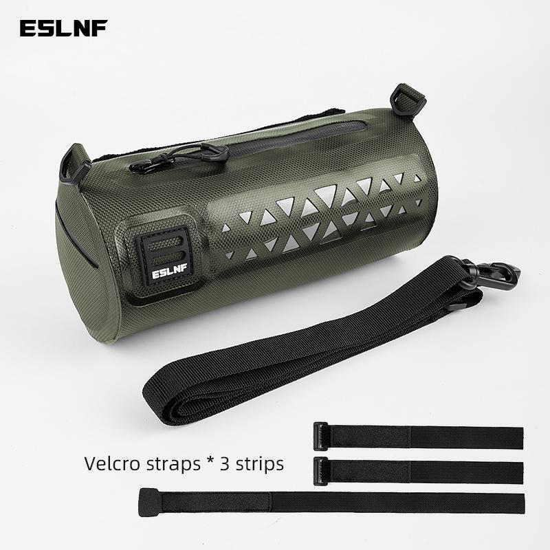 ESLNF Bike Handlebar Bag Large Capacity Bicycle Front Bag With Shoulder Strap Cycling Storage Pannier For MTB Road Bike