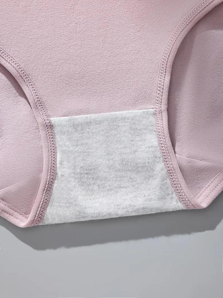 4PCS High Waist Women's Panties Breathable Cotton Panty Lovely Print Ladies Underwear Plus Size Female Lingerie Girls Briefs