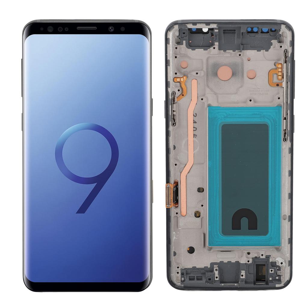 Bildschirmersatz mit Rahmen und Reparaturwerkzeugen 5,8 Zoll Touchscreen-Display Digitizer-Baugruppe für Galaxy S9 SM G9650