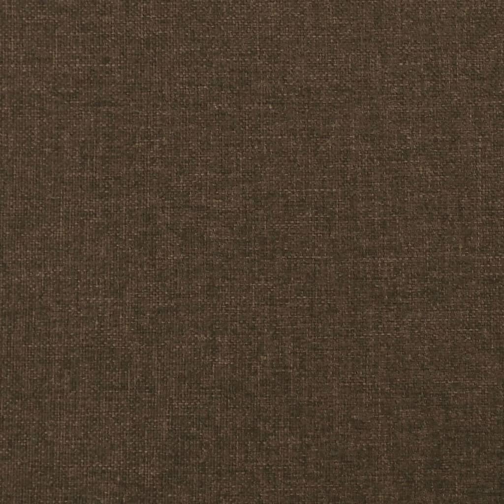 Bed Frame without Mattress Dark Brown 160x200 cm Fabric