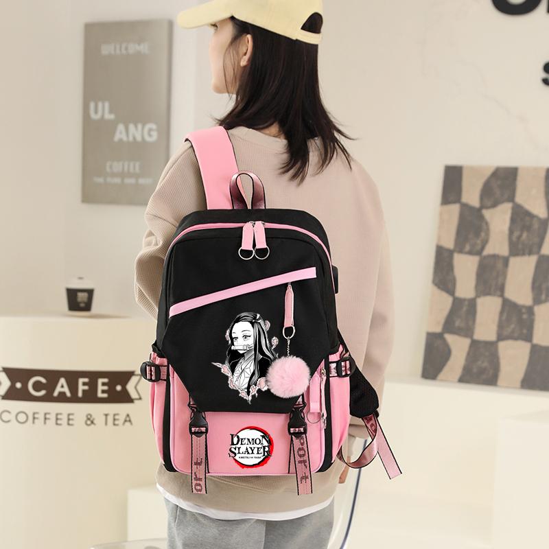 Anime Demon Slayer Backpack Teen Girl Boy Back To School Backpack Children School Bag Women Rucksack Travel Cartoon Bag Mochilas