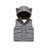 Cashmere Cotton-Padded Coat Zipper Boy Hooded for Autumn and Winter