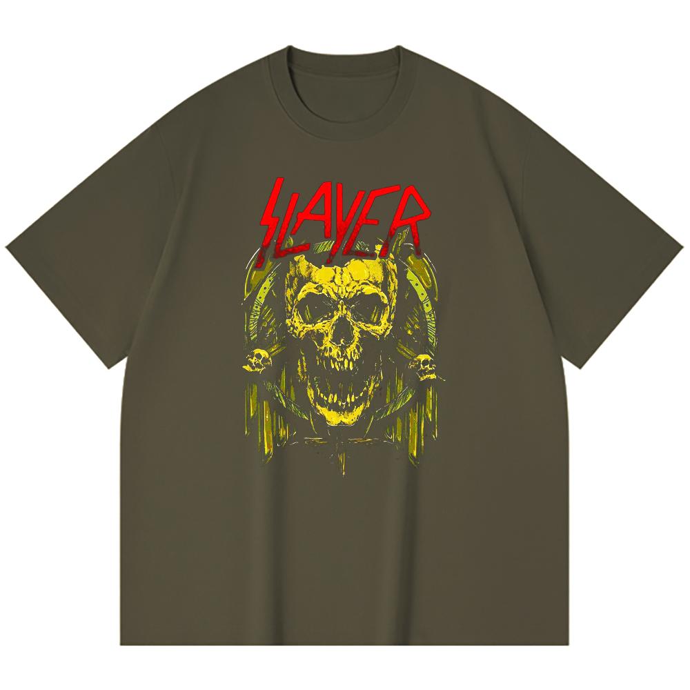 230 Gsm 100% Cotton Heavy Metal T-Shirt  Rock Band Popular Music Print Unisex Heavy Cotton T Shirt