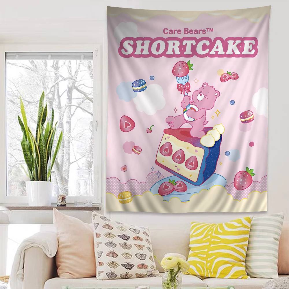 Care Bear American Retro Cartoon Cute Diy Wall Tapestry For Living Room Home Dorm Decor Wall Art Decor