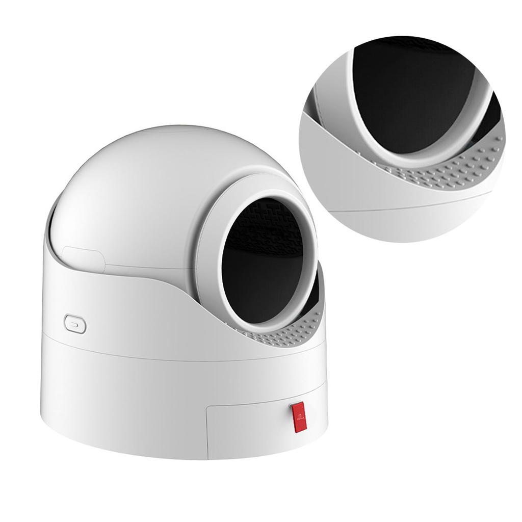 Caja de Arena Semiautomática para Gatos Totalmente Cerrada Resistente a Olores Capacidad Extragrande Semiautomática para Gatos