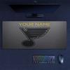 Custom Name,St. Louis Blues Mouse Pad, Large Gaming Desk Mat, Non-slip XXL Mousepad for Laptop & Tablet, Mini PC Playmat with Stitched Edges