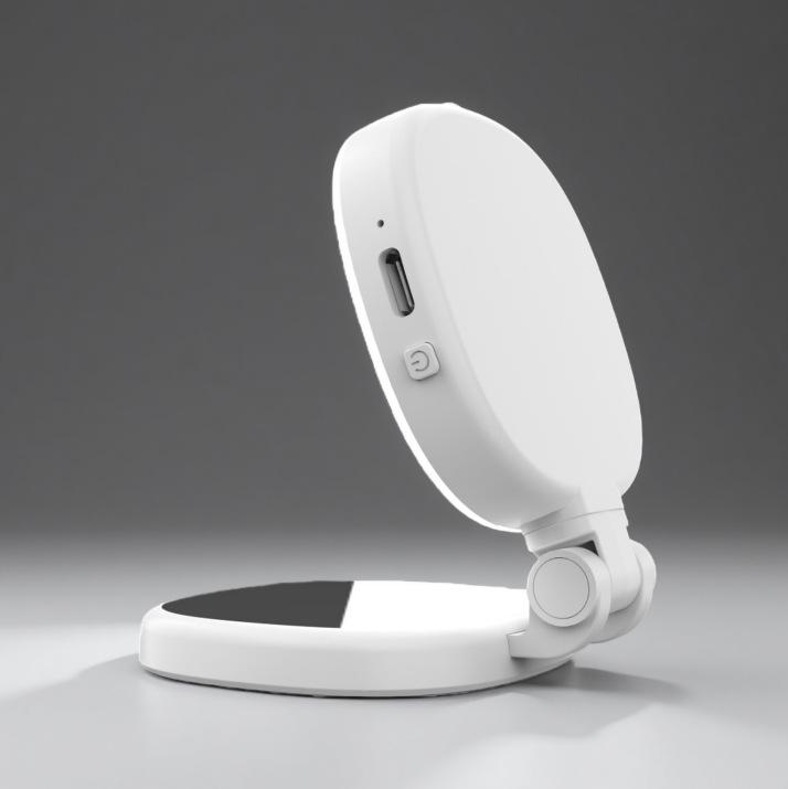 Portable Magnetic Makeup Mirror Light: Foldable Selfie Beauty Lamp