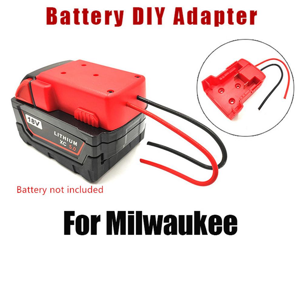 Battery Adapter For Milwaukee M18 18-20V Power Connector Adapter 12Awg Wires
